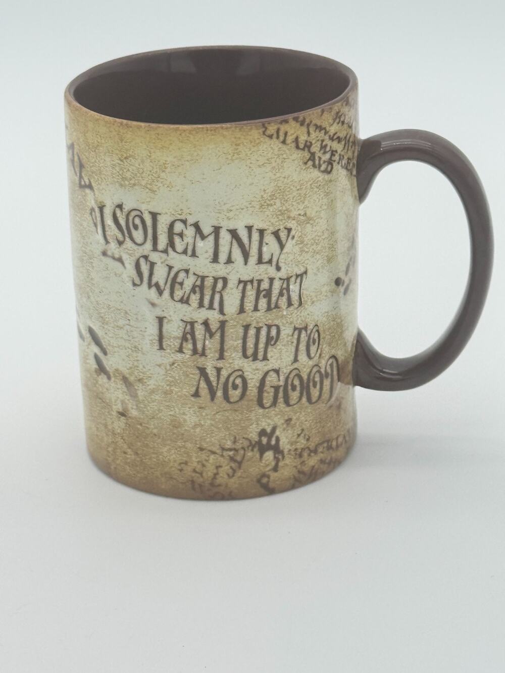 Wizarding World Harry Potter Marauder’s Map I Solemnly Swear Ceramic Mug NWT